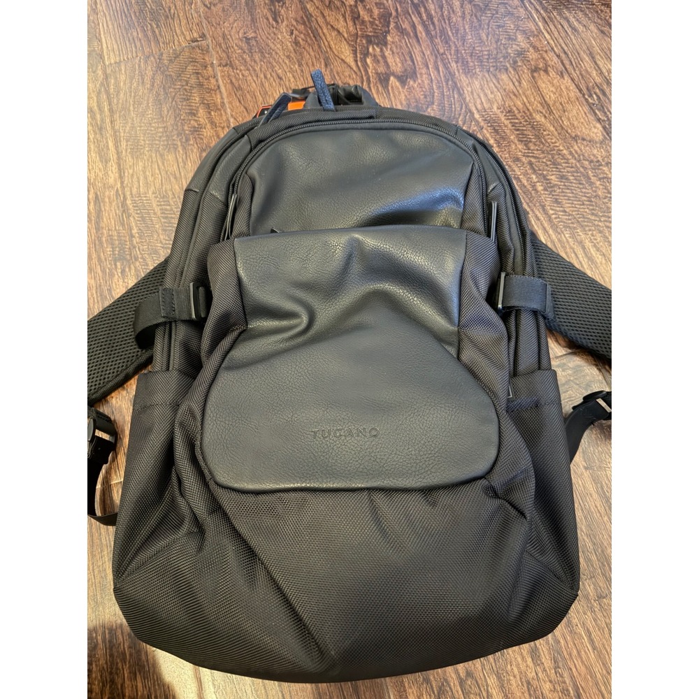 Tucano Bravo Gravity Backpack Black AGS System Laptop 17" Recycled Fabric NWT